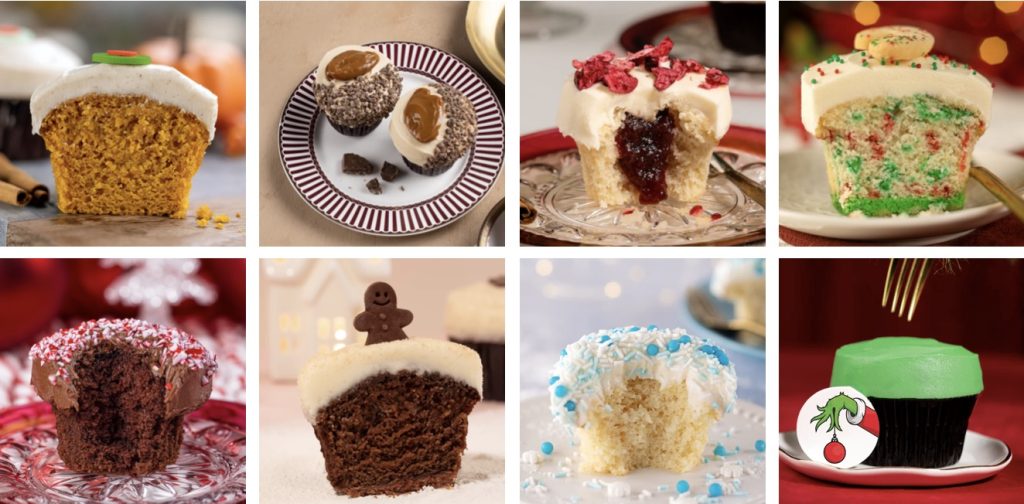 The New & Returning Disney Springs Holiday Cupcake Flavors! Disney Springs Holiday 2025 Cpcakes Sprinkles Header