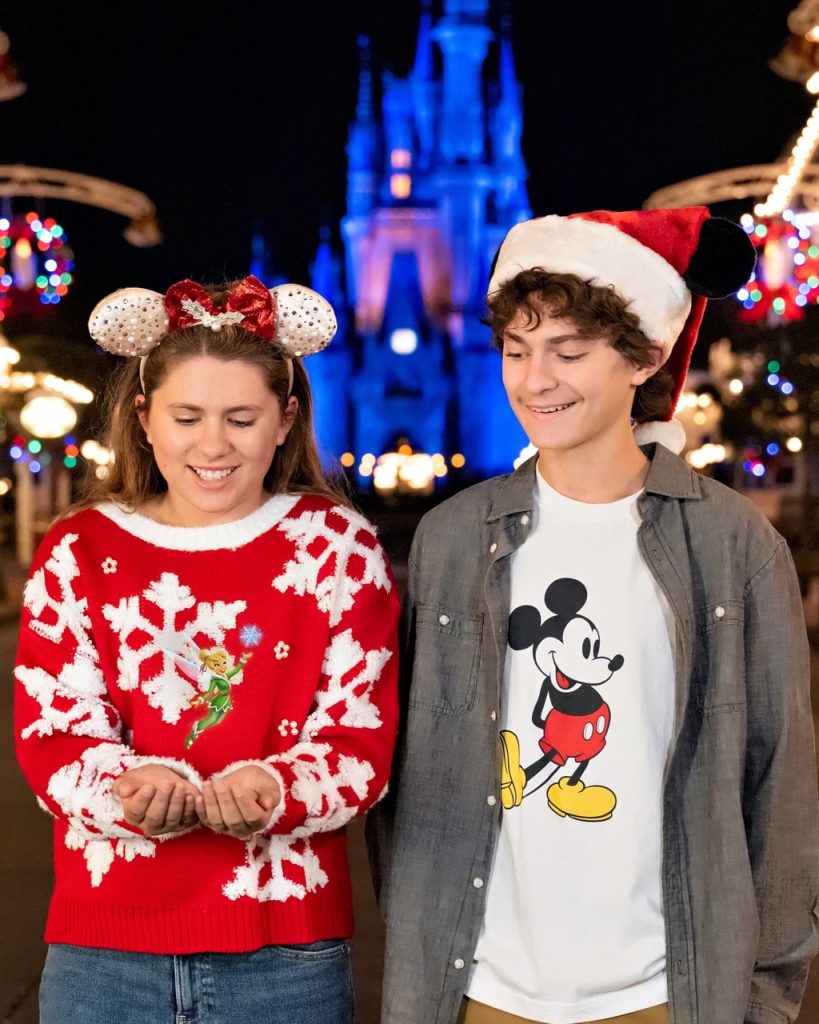 Mickeys Very Merry Christmas Party 2025 Photo Ops Tink Large – WDWINFO.COM New Very Merry Christmas Party Photo Ops at Magic Kingdom Mickeys Very Merry Christmas Party 2025 Photo Ops Tink Large