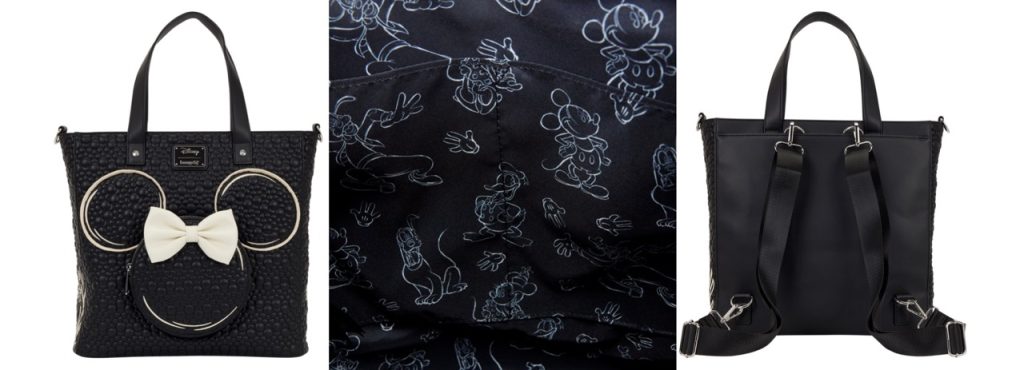 New Disney Loungefly Drop Black Tote Large – WDWINFO.COM New Disney x Loungefly Drop with Fantasia 85th Collection! New Disney Loungefly Drop Black Tote Large