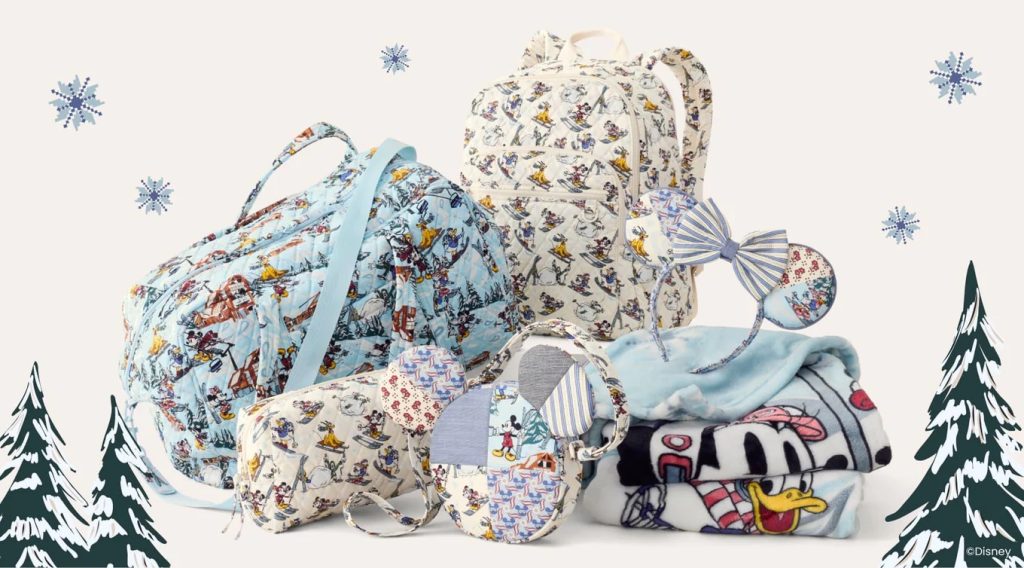 New Vera Bradley Ski Weekend Mickey & Friends Collection Vera Bradley Disney Ski Collection Header