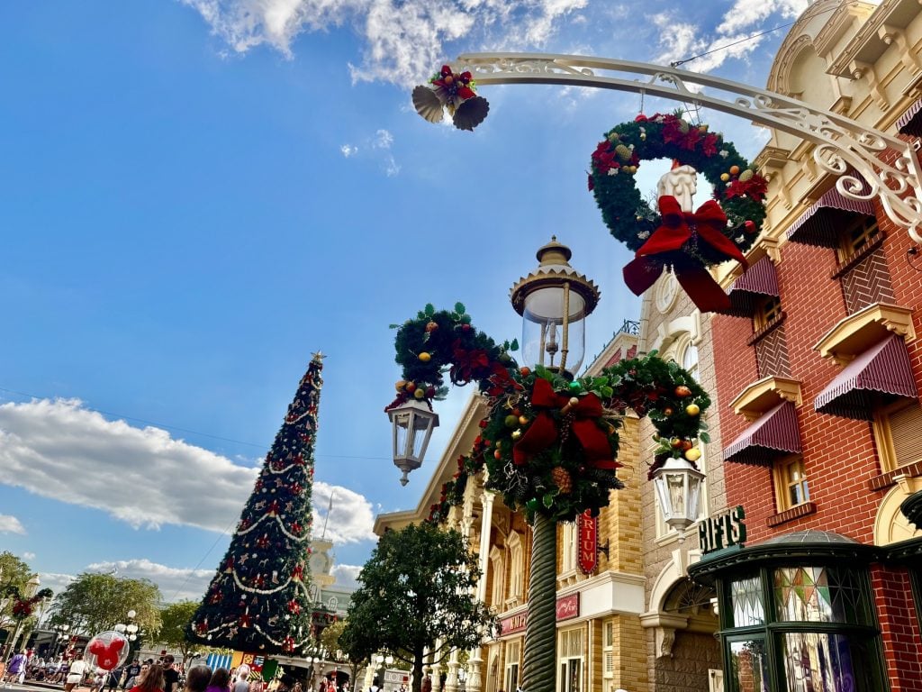 magic kingdom 2025 holiday decor 16 – WDWINFO.COM Which Disney World Park Does Christmas Best in 2025? magic kingdom 2025 holiday decor 16