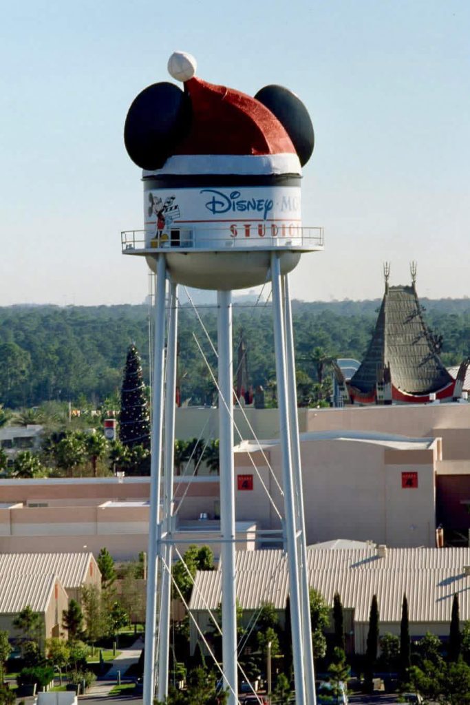vintage mgm studios-santa hat earffel tower – WDWINFO.COM Weird & Wacky Photos From Disney Parks’ Past: Holiday Edition vintage mgm studios-santa hat earffel tower