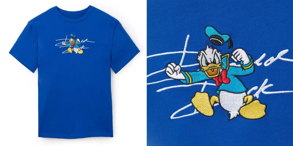 donald-duck-embroidered-tee – WDWINFO.COM New Disney Merch: Winnie the Pooh 100th, Her Universe, Valentine’s Day, & More! donald-duck-embroidered-tee