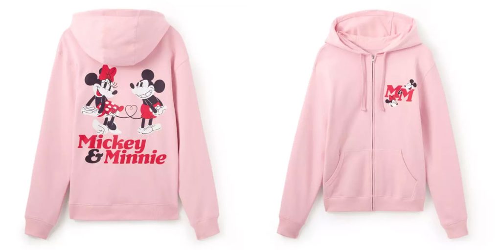 mickey-minnie-pink-zip-hoodie – WDWINFO.COM New Disney Merch: Winnie the Pooh 100th, Her Universe, Valentine’s Day, & More! mickey-minnie-pink-zip-hoodie