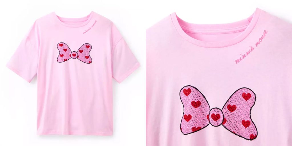 minnie-valentine-bow-tee-shirt – WDWINFO.COM New Disney Merch: Winnie the Pooh 100th, Her Universe, Valentine’s Day, & More! minnie-valentine-bow-tee-shirt