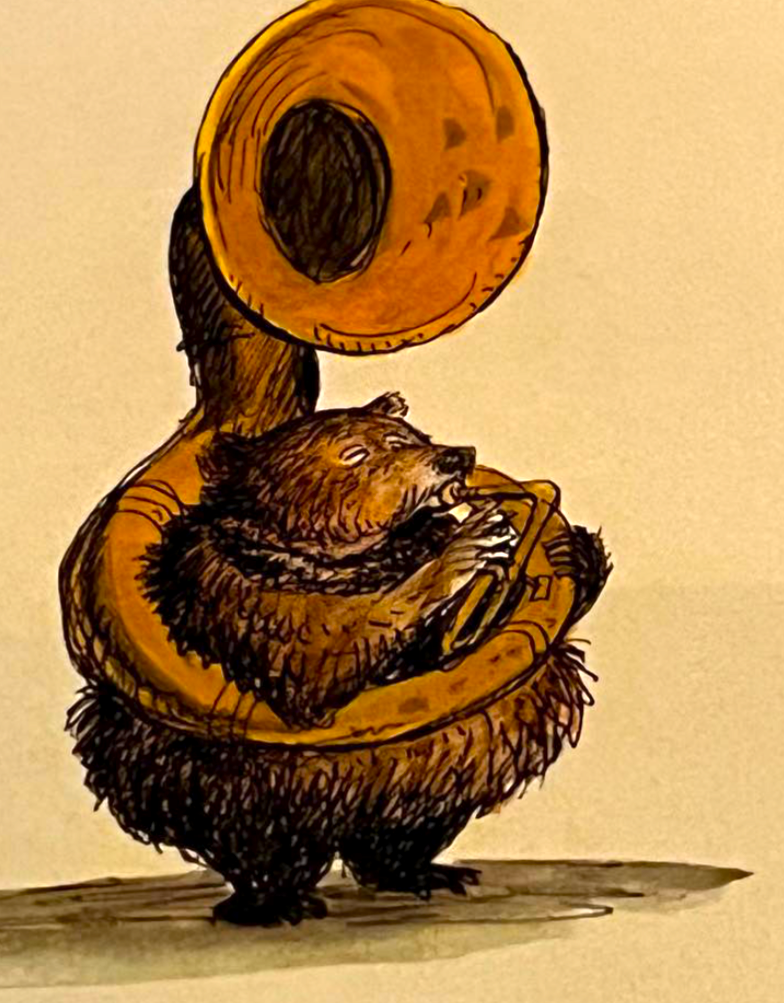 tuba bear sketch_marc davis book – WDWINFO.COM The History of Country Bear Jamboree: From Mineral King to Magic Kingdom tuba bear sketch_marc davis book