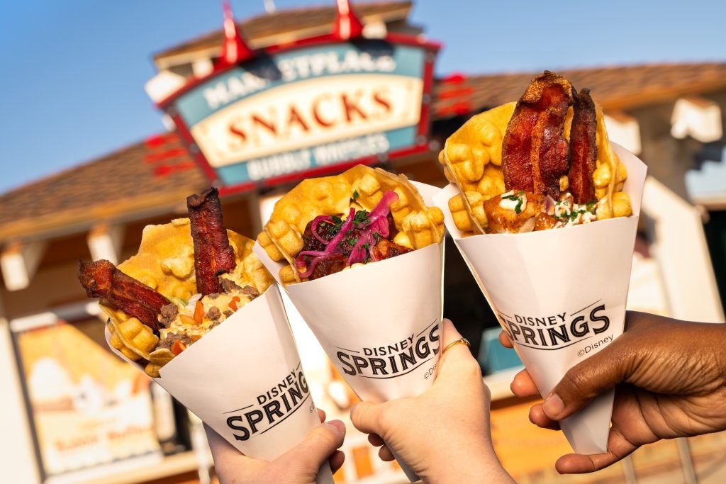 Three New Savory Mickey Waffles Are Coming to Disney Springs 2026-WDW-Marketplace-Snacks-Savo
