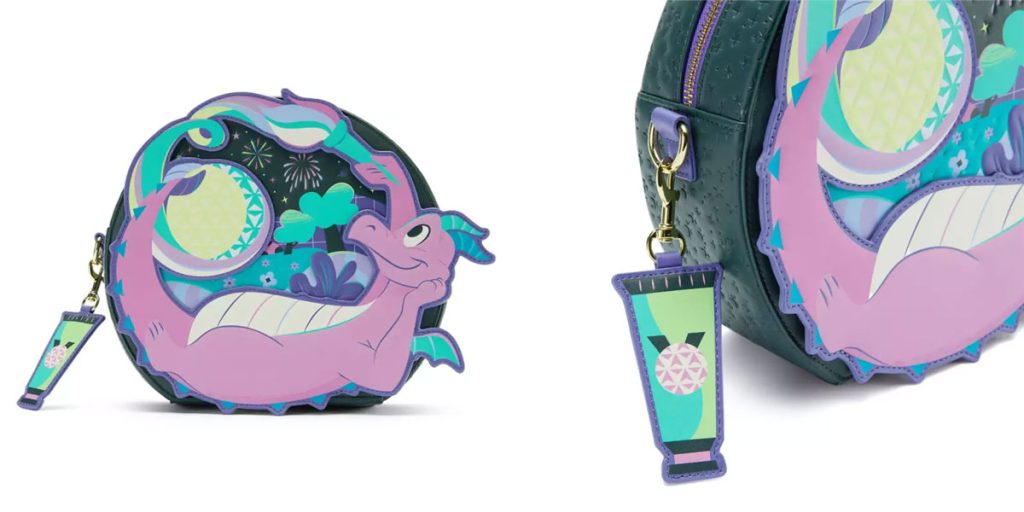 2026-fota-figment-loungefly-bag โ WDWINFO.COM New Disney Merch: Girls Crew, Festival of the Arts, Fuzzy Journals & More 2026-fota-figment-loungefly-bag