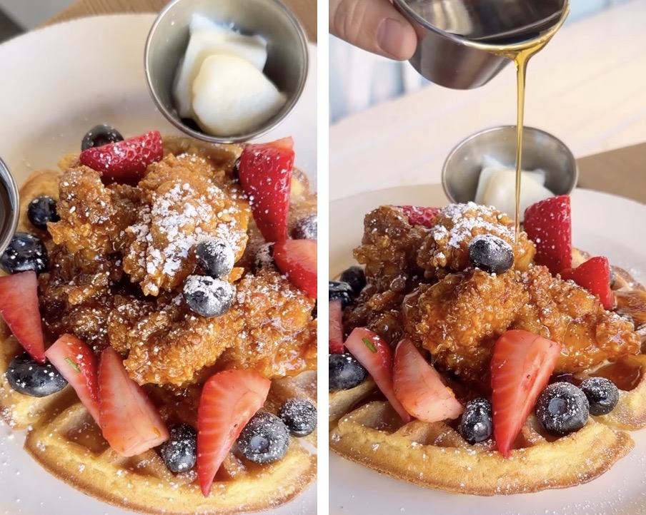 Homecomin Waffles Large – WDWINFO.COM New Must-Try Eats in Disney Springs for a Limited Time Homecomin Waffles Large