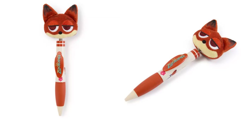 disney-nick-wilde-plush-pen โ WDWINFO.COM New Disney Merch: Girls Crew, Festival of the Arts, Fuzzy Journals & More disney-nick-wilde-plush-pen