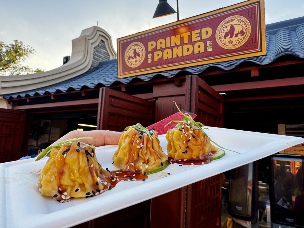 3 Savory Snack Highlights from EPCOT’s Festival of the Arts painted panda_food_Festival of the Arts 2026