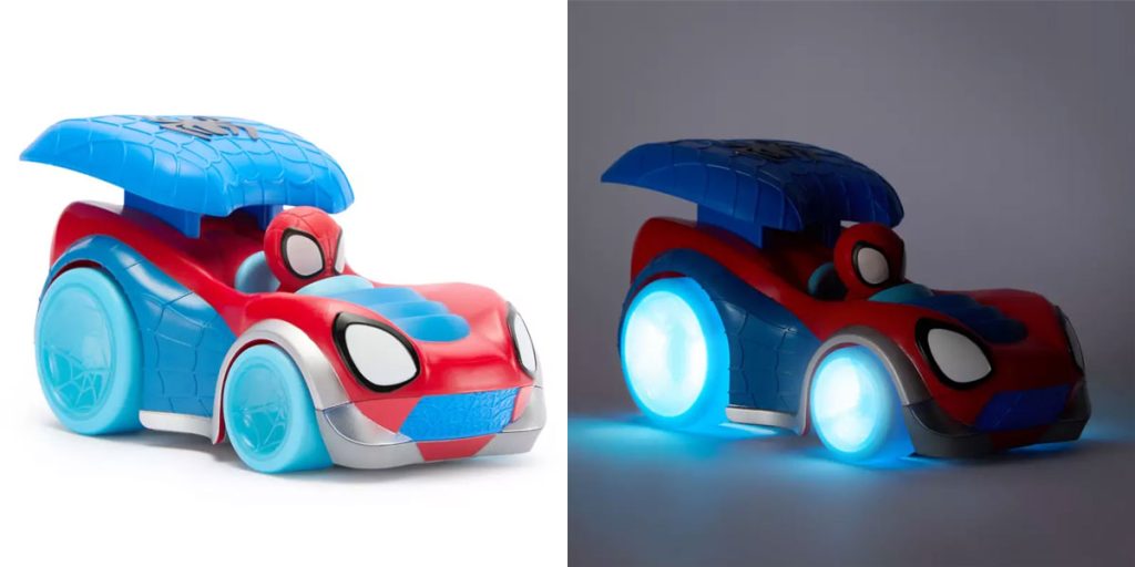 spidey-light-up-car โ WDWINFO.COM New Disney Merch: Girls Crew, Festival of the Arts, Fuzzy Journals & More spidey-light-up-car