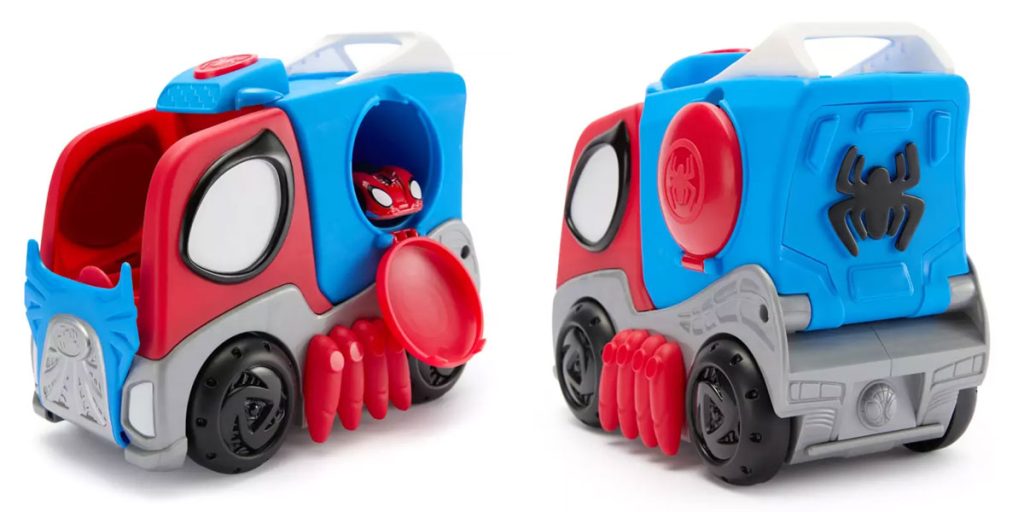 spidey-transforming-hauler โ WDWINFO.COM New Disney Merch: Girls Crew, Festival of the Arts, Fuzzy Journals & More spidey-transforming-hauler