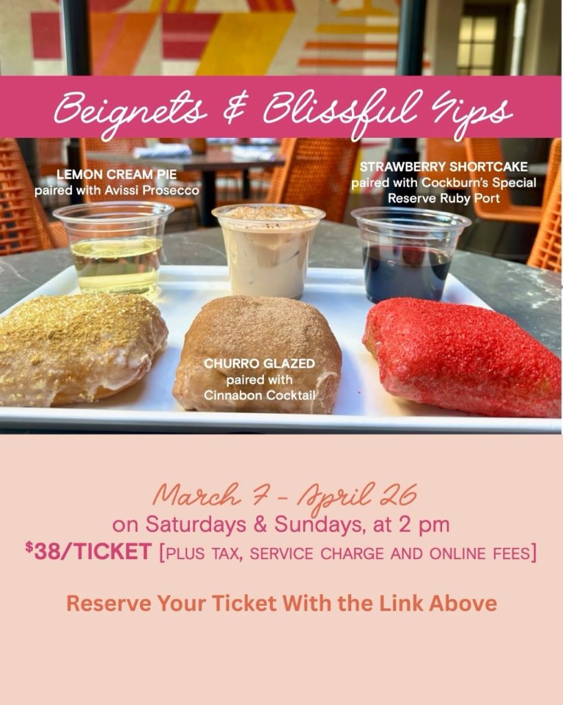 Blissful sips poster Large ā WDWINFO.COM Downtown Disney: New Beignets & Blissful Sips Return Dates Blissful sips poster Large