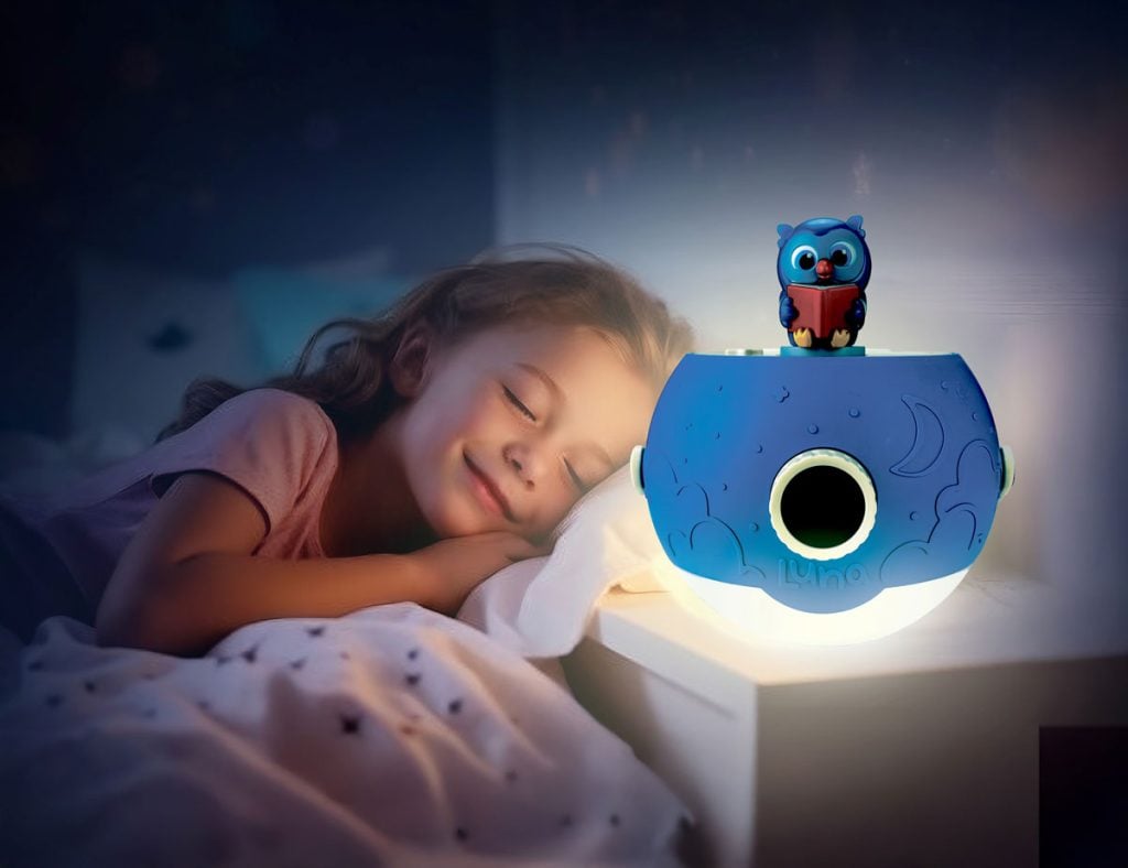 Disney & Pixar Stories Coming to Luna StoryTime Projector CottageDoorPress_LunaStoryTimeProjector_StarterSet_Lifestyle_Nightlight