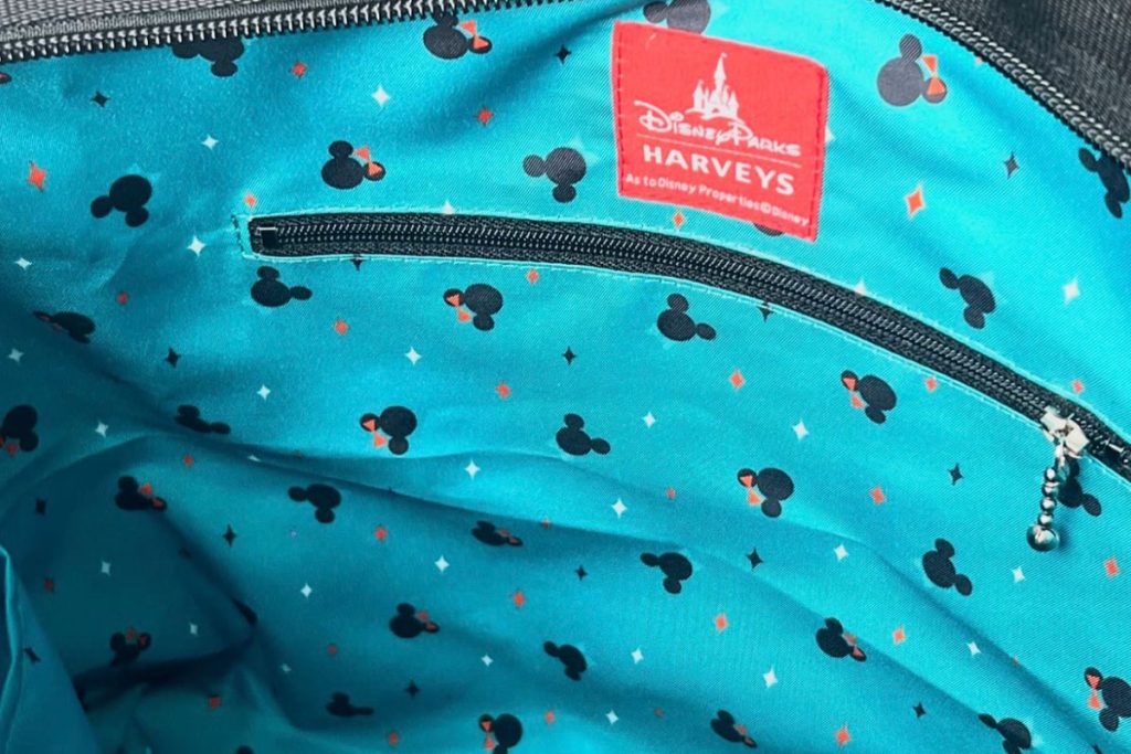 art-of-scooter-harveys-seatbelt-bag-interior – WDWINFO.COM Mid-Century Magic Comes to EPCOT With New Art of Scooter Tote art-of-scooter-harveys-seatbelt-bag-interior