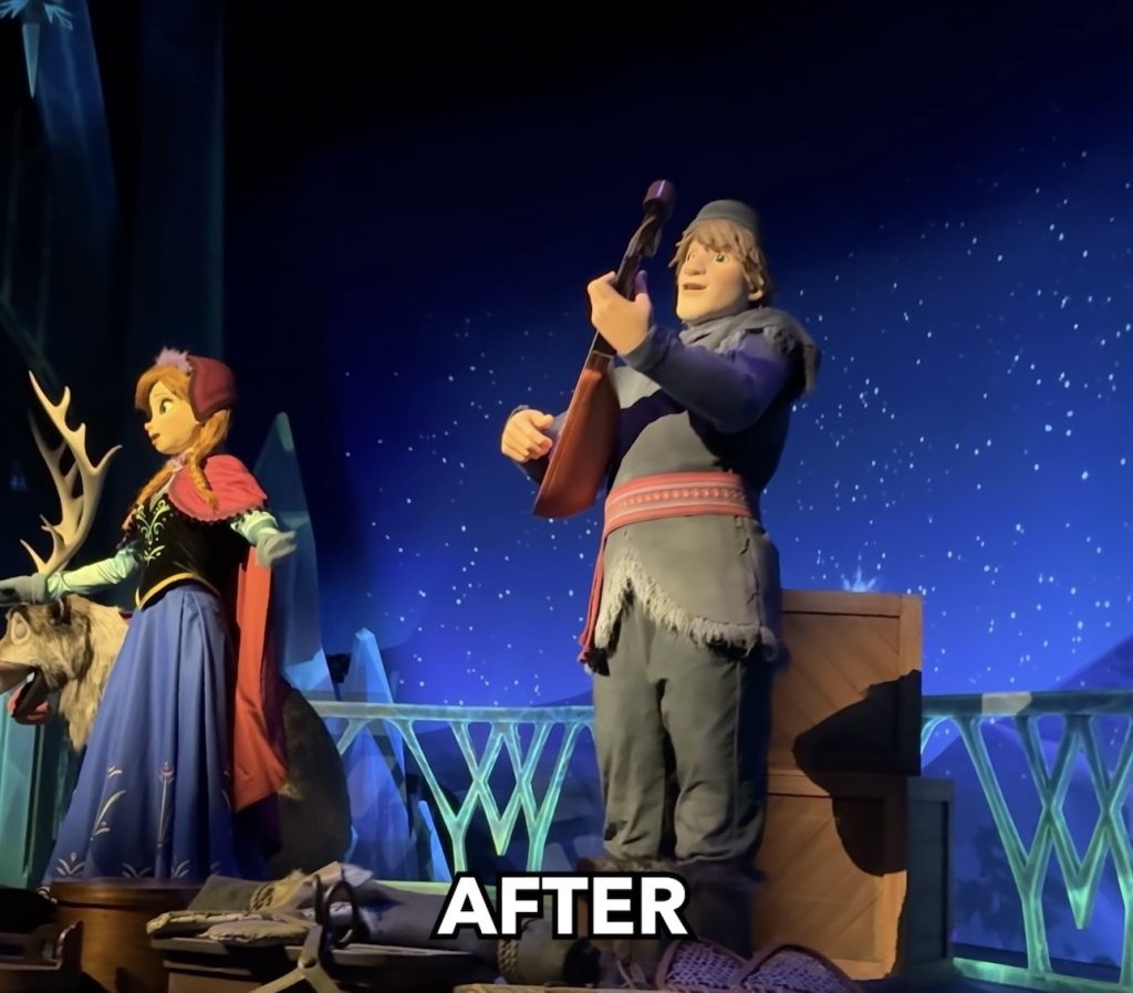 Screenshot – WDWINFO.COM EPCOT’s New Frozen Ever After Animatronics: Before & After Screenshot