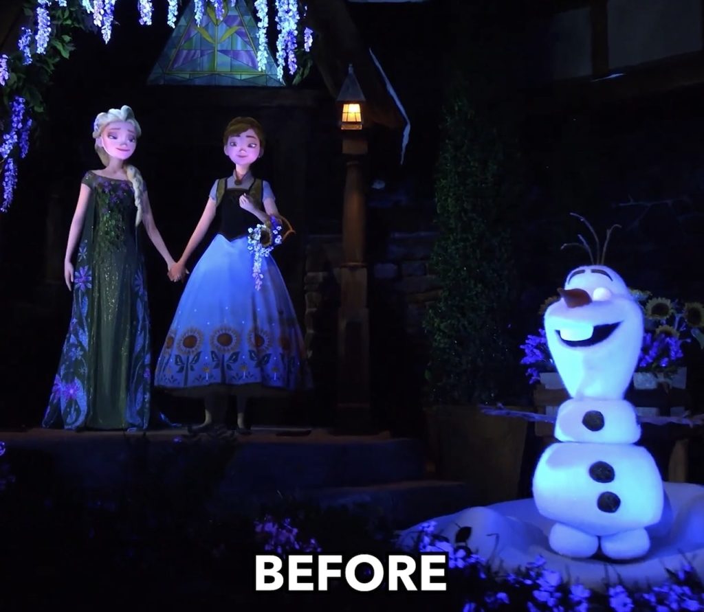 Screenshot – WDWINFO.COM EPCOT’s New Frozen Ever After Animatronics: Before & After Screenshot Screenshot