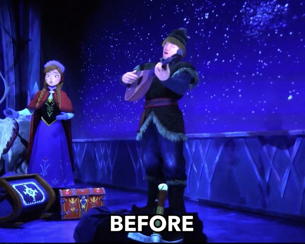 Screenshot – WDWINFO.COM EPCOT’s New Frozen Ever After Animatronics: Before & After Screenshot