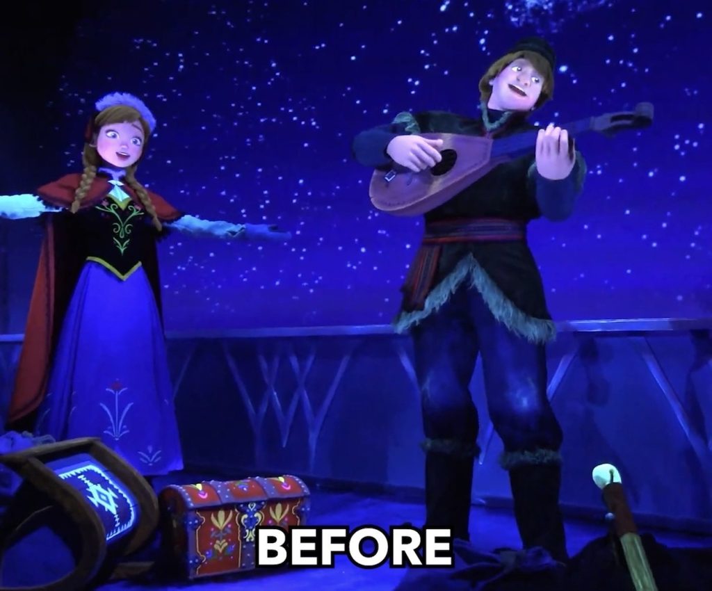Screenshot – WDWINFO.COM EPCOT’s New Frozen Ever After Animatronics: Before & After Screenshot