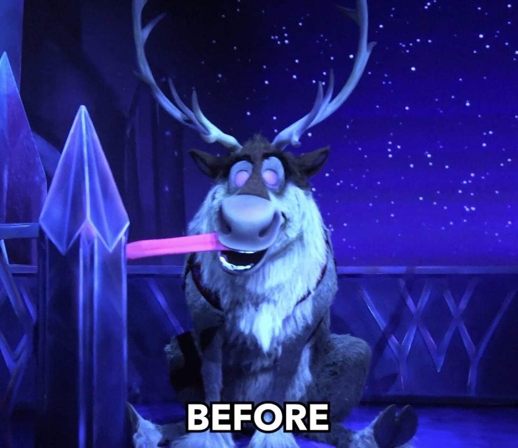 Screenshot – WDWINFO.COM EPCOT’s New Frozen Ever After Animatronics: Before & After Screenshot Screenshot