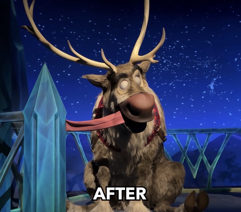 Screenshot – WDWINFO.COM EPCOT’s New Frozen Ever After Animatronics: Before & After Screenshot Screenshot