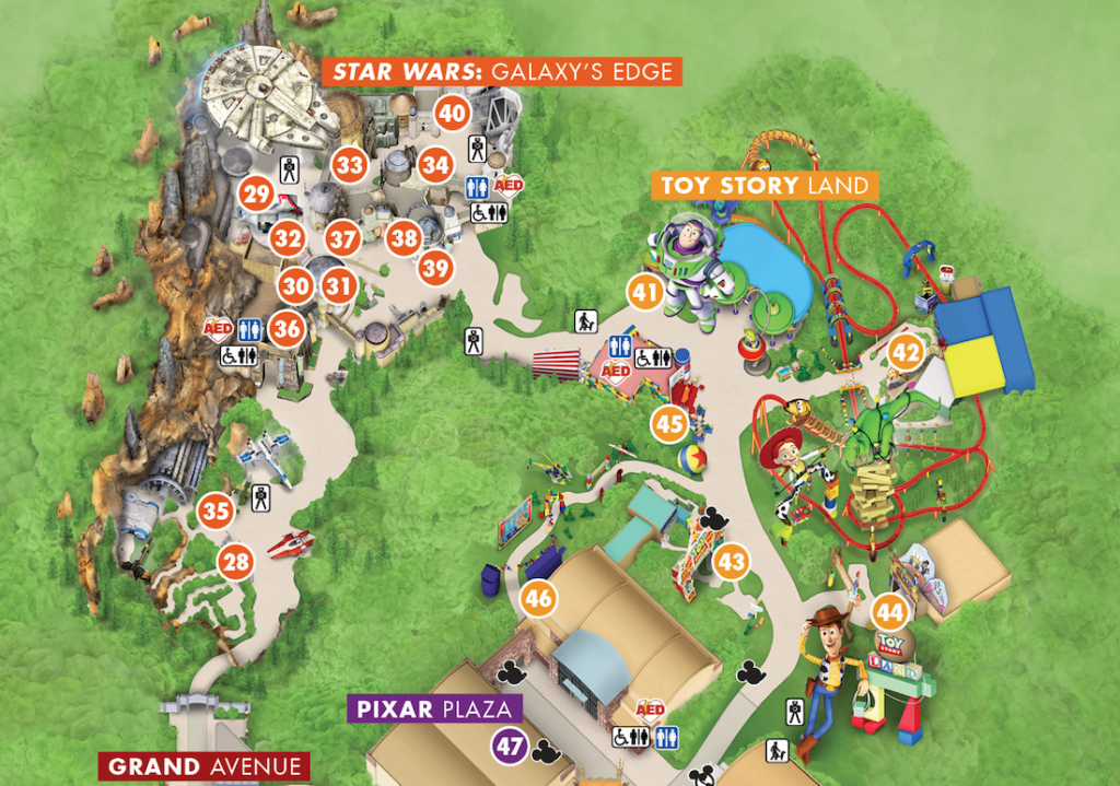 DHS map_SW_TSL – WDWINFO.COM Rock ‘n’ Roller Coaster Now Closed; New Disney’s Hollywood Studios Map DHS map_SW_TSL