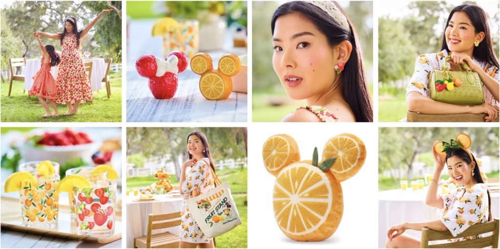 New Disney Merch: Mickey & Friends Fruit Stand Collection Disney Merch Fruit Stand Header Large