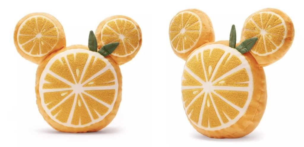 Disney Merch Fruit Stand Pillow Large – WDWINFO.COM New Disney Merch: Mickey & Friends Fruit Stand Collection Disney Merch Fruit Stand Pillow Large