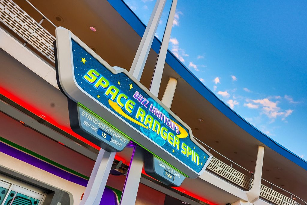 First Look at New Buzz Lightyear’s Space Ranger Spin Marquee