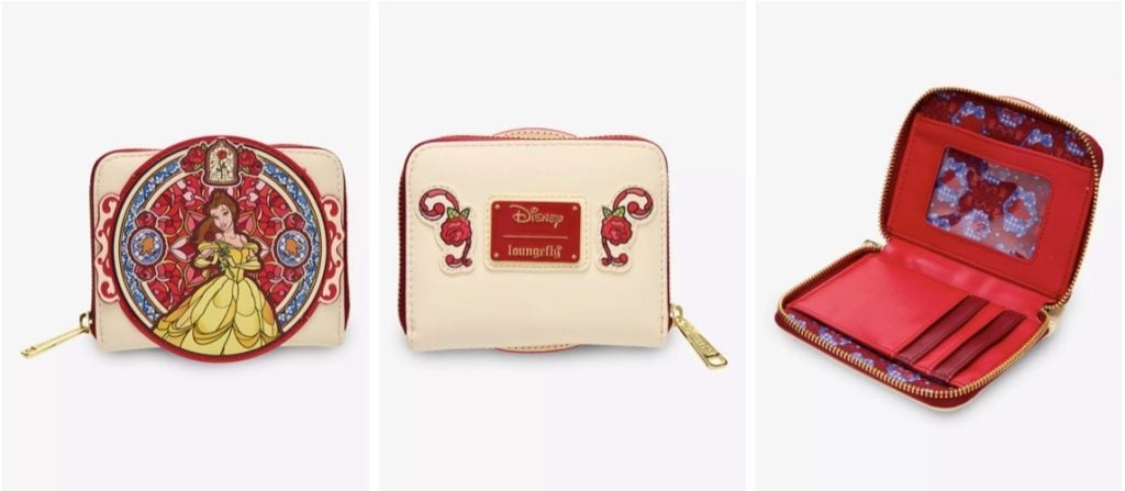 Loungefly DIsney Belle Wallet Large – WDWINFO.COM New Disney x Loungely Styles + Gorgeous Blue Floral Set Loungefly DIsney Belle Wallet Large