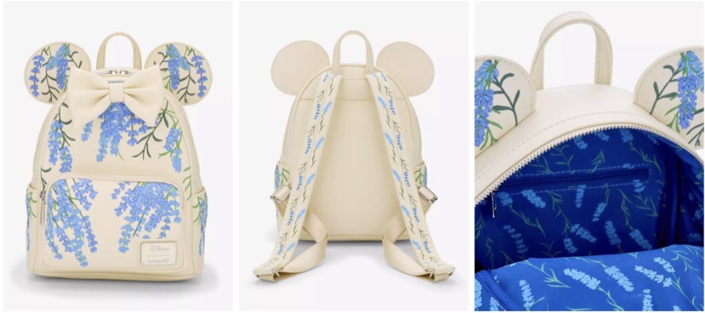 Loungefly Disney Flower Backpack – WDWINFO.COM New Disney x Loungely Styles + Gorgeous Blue Floral Set Loungefly Disney Flower Backpack