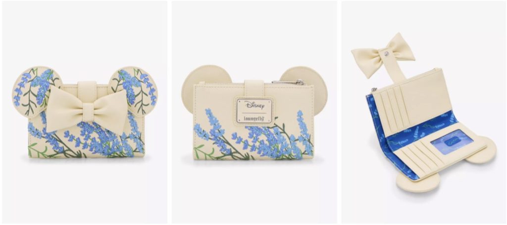 Loungefly Disney Flower Wallet – WDWINFO.COM New Disney x Loungely Styles + Gorgeous Blue Floral Set Loungefly Disney Flower Wallet