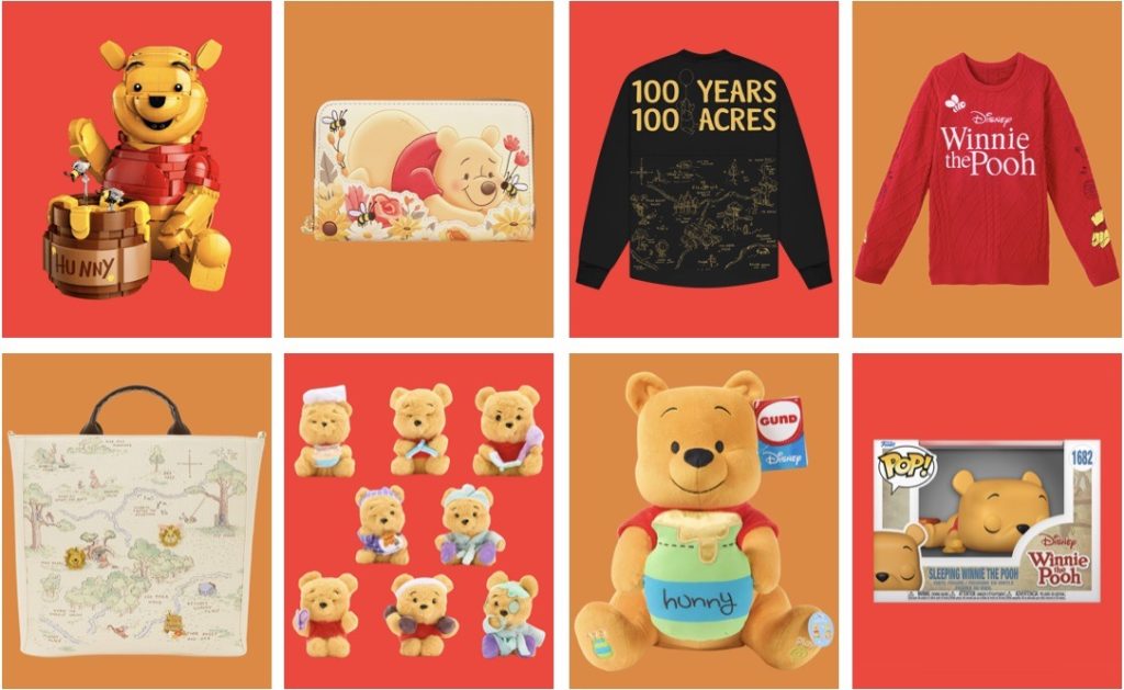 New Merch for Winnie the Pooh’s 100th Anniversary