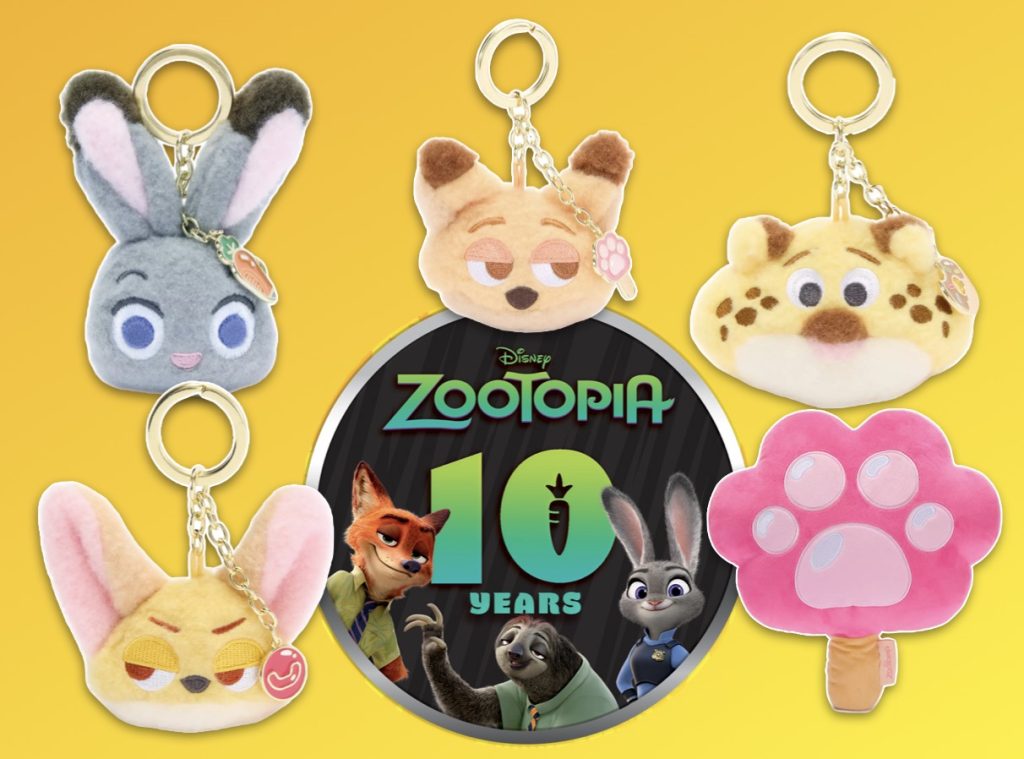 New ‘Zootopia’ 10th Anniversary Keychains + Pillow