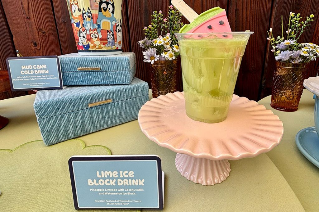 blueys-best-day-ever-lime-ice-block-drink – WDWINFO.COM Bluey Fancy Snacks at Disneyland Are Surprisingly Good blueys-best-day-ever-lime-ice-block-drink