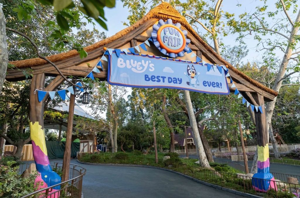 FIRST LOOK: ‘Bluey’s Best Day Ever!’ Marquee Appears at Disneyland