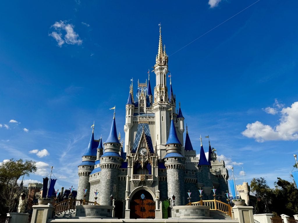 cinderella castle paint progress_mar 2026 5 – WDWINFO.COM Chloe’s Pooh Corner: Magic Kingdom’s Best Coconut Dessert cinderella castle paint progress_mar 2026 5