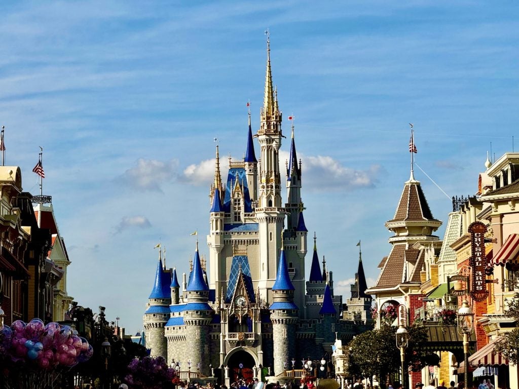 New Summer Deal: Disney World After 2 PM Ticket cinderella castle paint progress_mar 2026 7