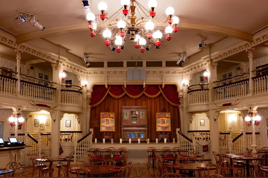 What If Diamond Horseshoe at Magic Kingdom Became Character Dining? diamond-horseshoe-interior