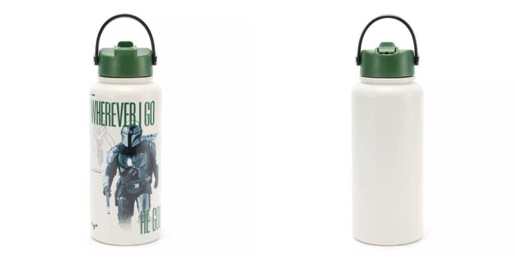 Disney Star Wars Mandalorian Bottle Large – WDWINFO.COM New The Mandalorian and Grogu Star Wars Merch Collection Disney Star Wars Mandalorian Bottle Large