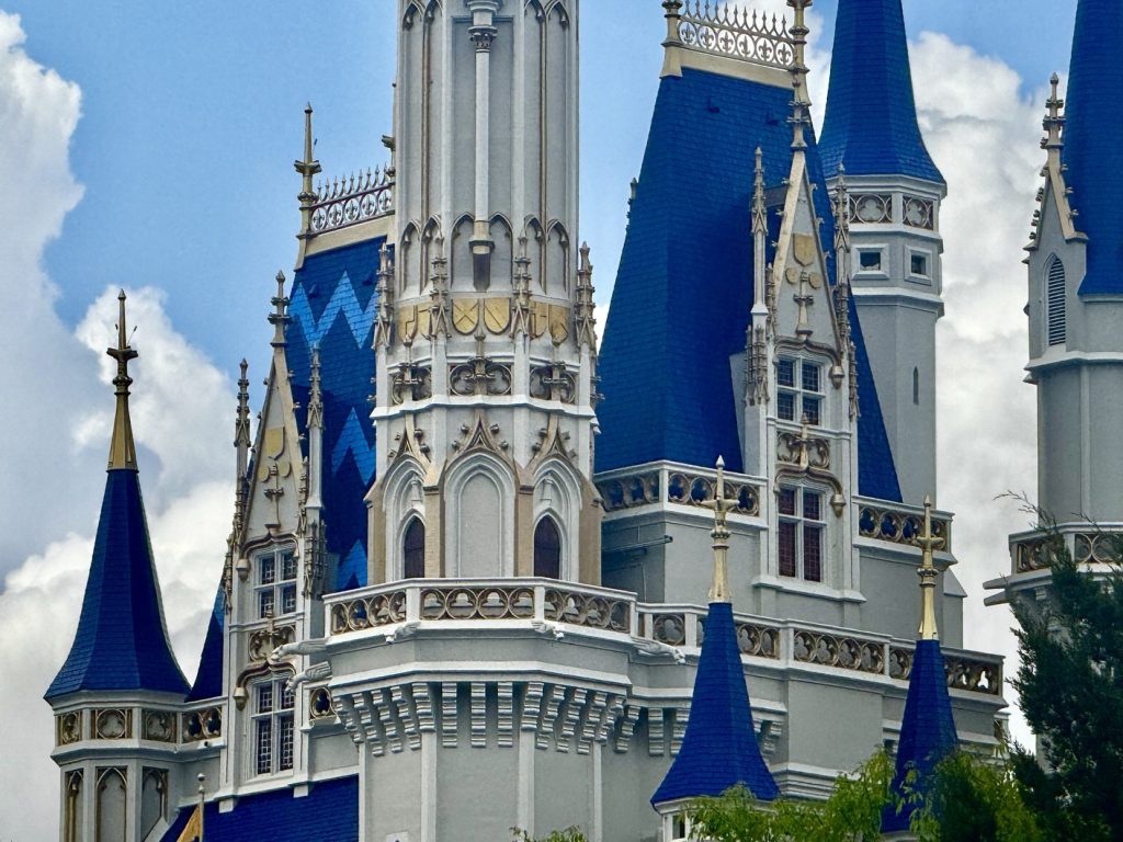 cinderella castle paint update_apr 2026 5 – WDWINFO.COM New Paint Update: More Blues & Gold Added to Cinderella Castle cinderella castle paint update_apr 2026 5