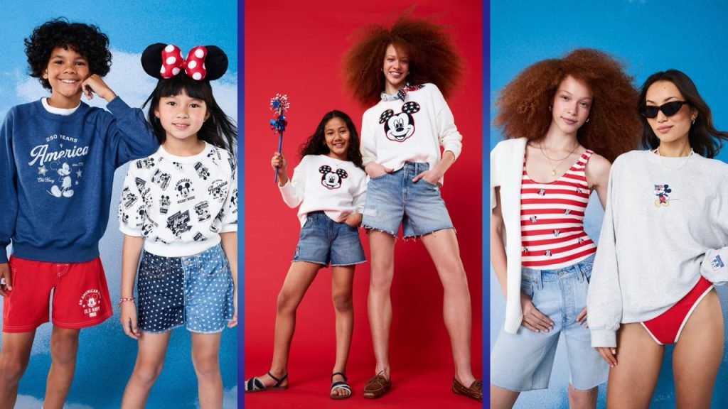 The New Old Navy x Disney 2026 Americana Collection DPB Header Collage Template - 6