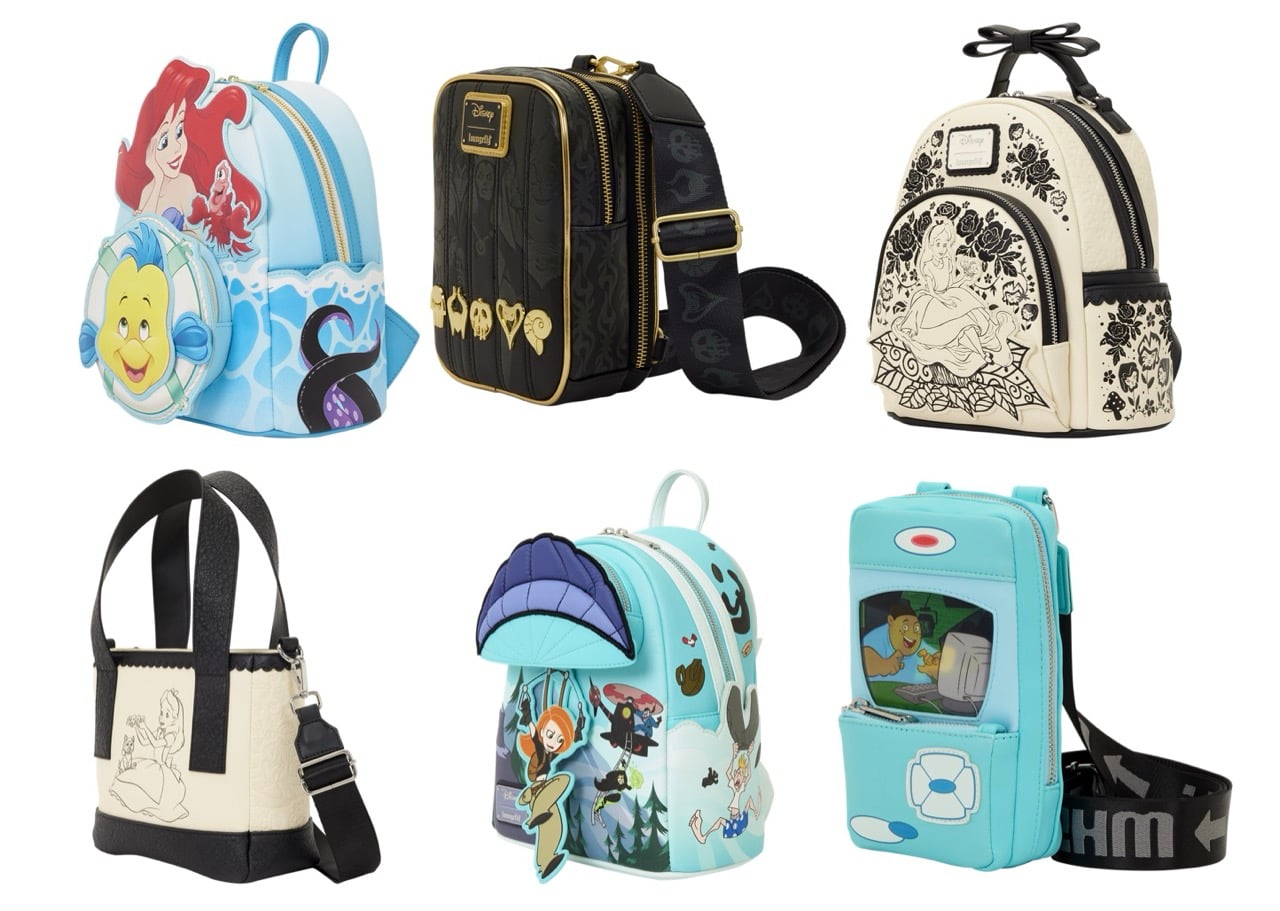 New Disney x Loungefly with Ariel, Alice & Kim Possible | The DIS