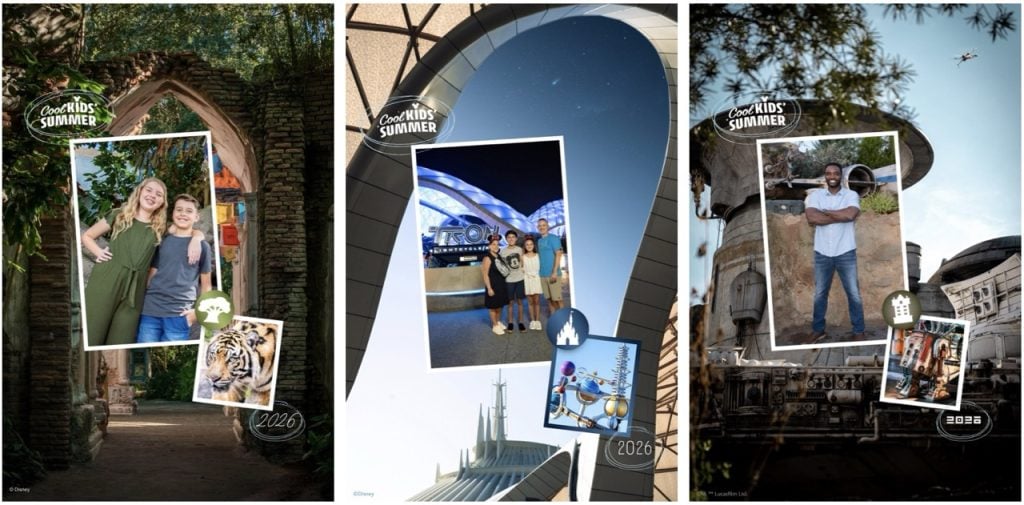 New Photo Collages for Your Cool Kids’ Summer at Disney