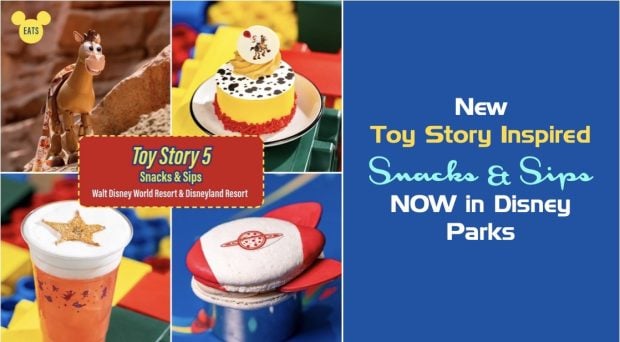 ICYMI: New Toy Story 5 Snacks & Sips To Try in Disney Parks Toy Story Header Snacks and Sip Large