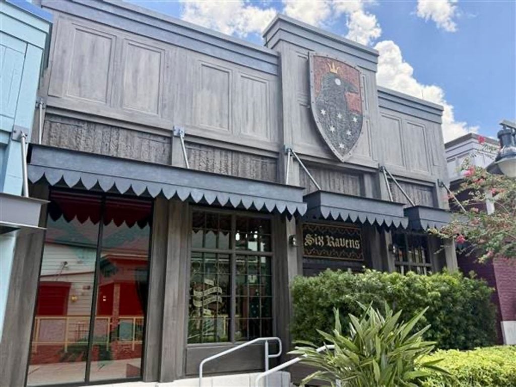 wdw-six-ravens-exterior-02 – WDWINFO.COM New Six Ravens Signage Revealed at Disney Springs wdw-six-ravens-exterior-02