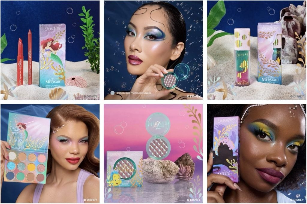 Summer Style with New Ariel-Inspired Makeup from ColourPop