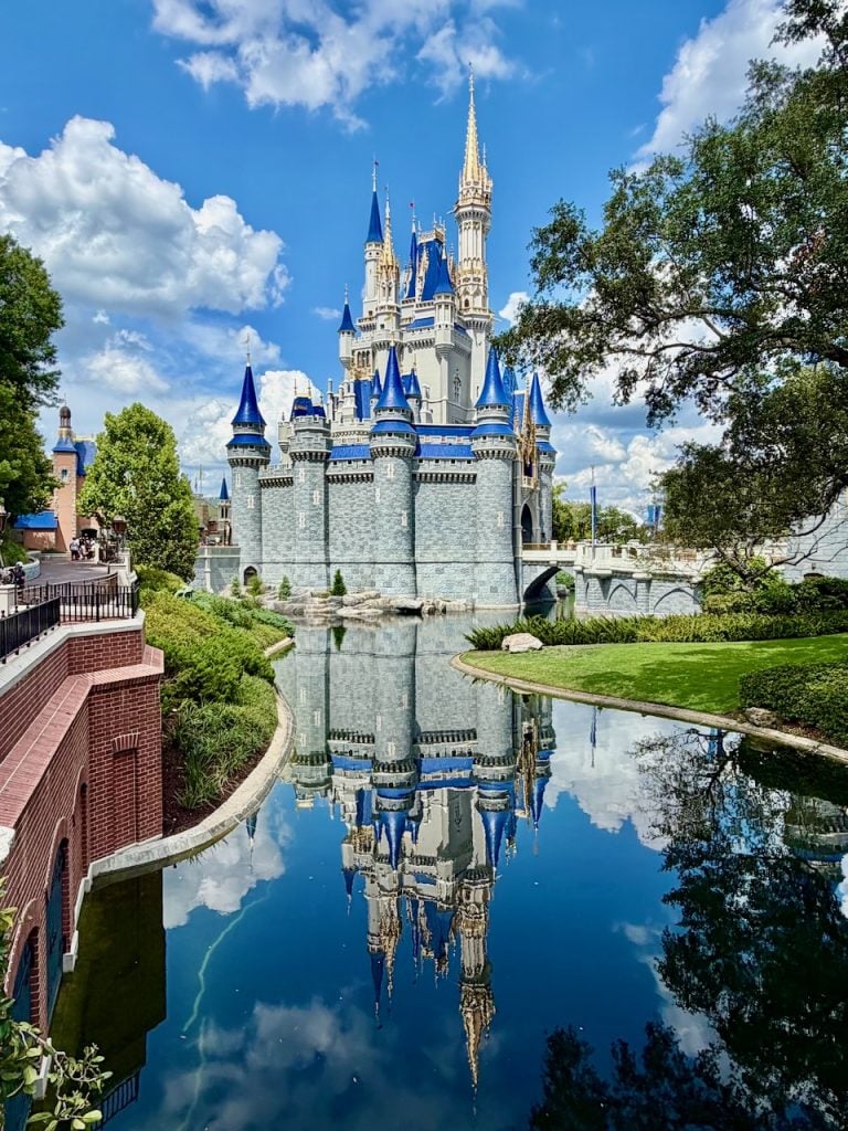 cinderella castle moat filled no decor - 9 | WDWINFO.COM Does Disney World Lose Some Magic When You Live in Florida? cinderella castle moat filled no decor - 9