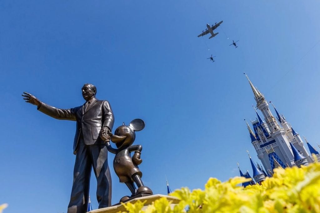 Military Flyovers Honor America’s 250th at Walt Disney World